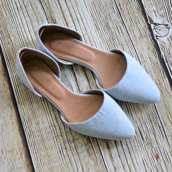 J. Jill Shoes - J. Jill Shoes - Light Blue Flats EUC 8.5